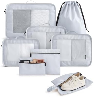 LIGHT FLIGHT 8 Set Packing Cubes by LIGHTFLIGHT