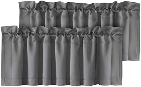 H.VERSAILTEX Blackout Valances for Windows, Kitchen Window Valance Curtains for by HVERSAILTEX