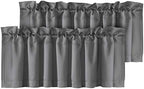 H.VERSAILTEX Blackout Valances for Windows, Kitchen Window Valance Curtains for by HVERSAILTEX