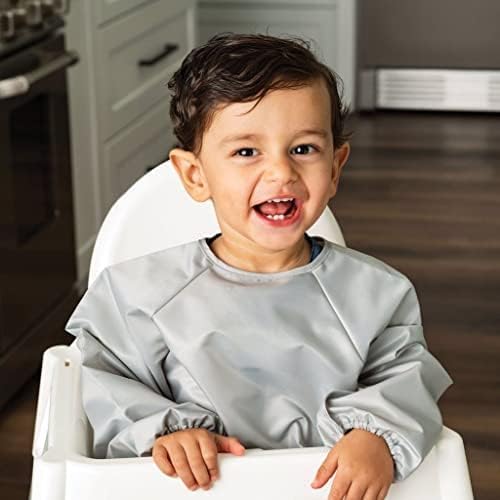 Tiny Twinkle Long Sleeve Bib for Babies & Toddlers | 2-Pack Waterproof Smock - Image 2