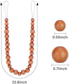 KLOGTSIND Wood Bead Curtain Tiebacks, 2 Pack Curtain Tie Backs - Image 4