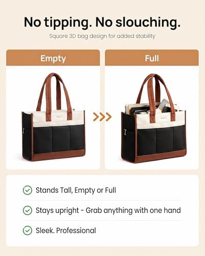 LOVEVOOK Work Tote Bag for Women, 17.3 Inch Laptop Bag - Image 6