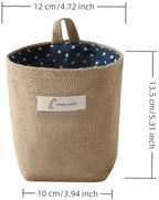 Washable Cotton Linen Hanging Organizer Bag - Image 4