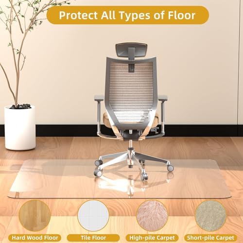 Tempered Glass Chair Mat 60" x 48" - Image 5
