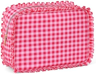 Ruffled Makeup Bag by EMBRUNIONCE