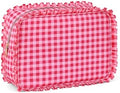 Ruffled Makeup Bag by EMBRUNIONCE