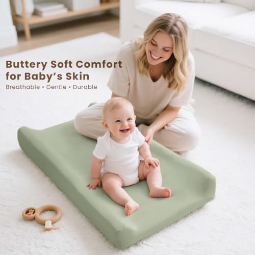 Konssy 3 Pack Stretchy Changing Pad Covers - Image 3