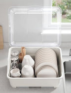 Tomorotec Plastic Dish Drying Rack & Drain Board - Image 3