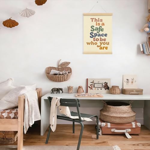 This is A Safe Space Wall Hanging Banner, Therapy Office Wall Decor, School - Image 5