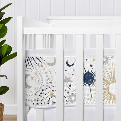 Sweet Jojo Designs + BreathableBaby 2-Piece Breathable Mesh Crib Liner Set - Image 4