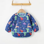 Long Sleeved Bibs, Baby Feeding Smock 6-30 Months - Image 5