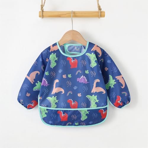 Long Sleeved Bibs, Baby Feeding Smock 6-30 Months - Image 5