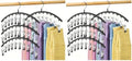 Legging Organizer for Closet, Metal Yoga Pants Hangers 8 Pack w/10 Clips Holds by Volnamal