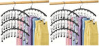 Legging Organizer for Closet, Metal Yoga Pants Hangers 8 Pack w/10 Clips Holds by Volnamal
