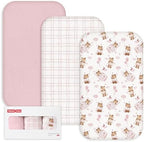 Gllquen Baby 3-Pack Muslin Cotton Bassinet Sheets by GLLQUENBABY