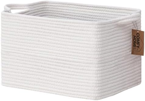 COMFY-HOMI Cotton Rope Woven Basket by COMFY-HOMI