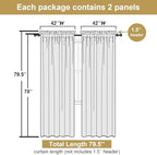 Lecloud Leia Blush Pink Sheer Curtains - Image 3