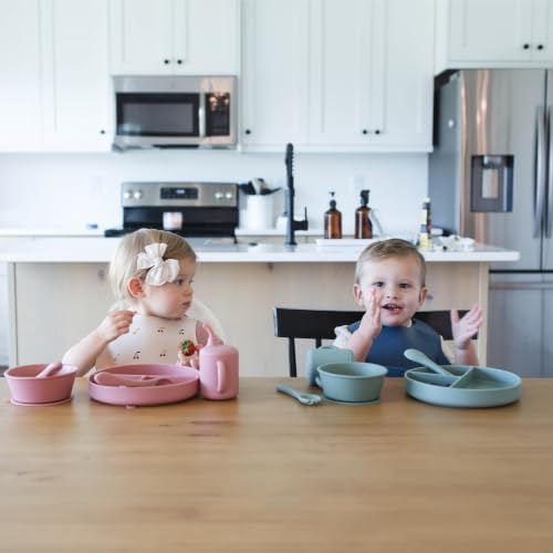 Kaya Silicone Baby Bib Pack of 2, BPA-Free Waterproof Food Catcher, Adjustable - Image 3