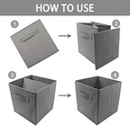 EBIGIC storage bins collapsible storage bins, cube storage organizer - Image 4