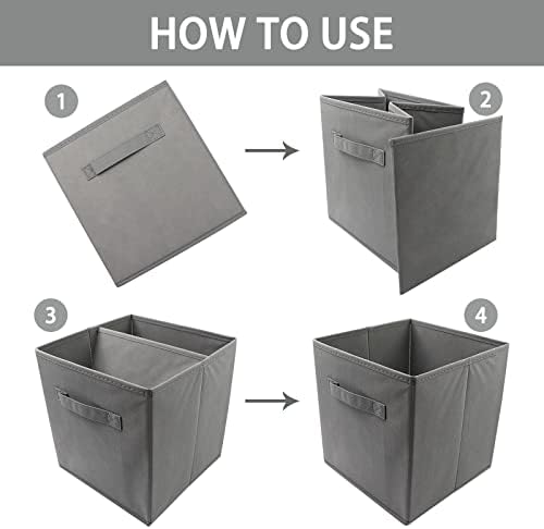EBIGIC storage bins collapsible storage bins, cube storage organizer - Image 4