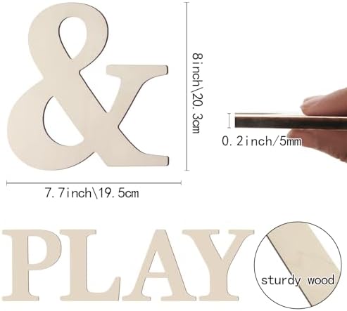 Wooden Symbol 8 Inch Large Paintable Wood Symbol & - Image 2