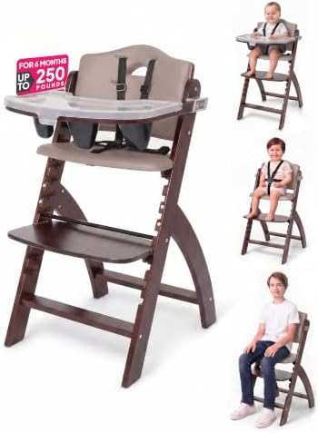 Abiie Beyond Junior Convertible Wooden High Chair by Abiie