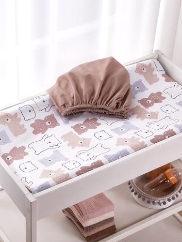 TILLYOU Changing Pad Cover Set in Soft Jersey Material - Image 7