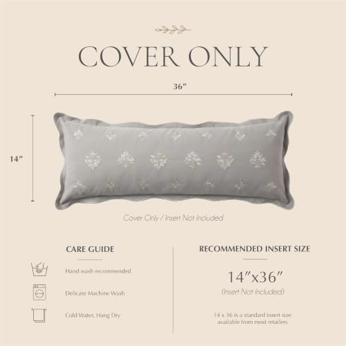 BlissBlush Long Lumbar Pillow Cover 14x36 - Image 6