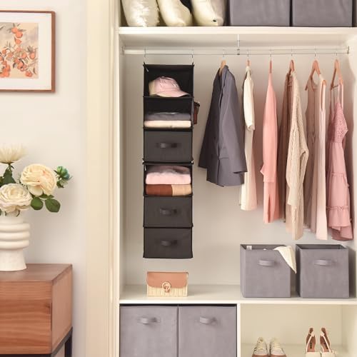 GRANNY SAYS Hanging Closet Organizer, 5 Drawers, 6 Shelves, 4 Pockets - Image 2