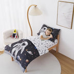 lasoftan Toddler Bedding Set, 4 Piece Bed-in-a-Bag Toddler Bed Comforter Sets - Image 5