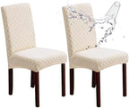 Genina Waterproof Dining Chair Covers Set of 2 Parsons Chair Slipcovers by Genina