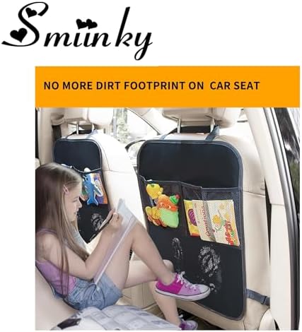 Kick Mats with Organizer -2 Pack Backseat Protector SeatCovers - Image 3