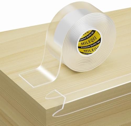 Clear Edge Protector Strip, 1 Pack x 1.57in x 6.56FT by MILEQEE