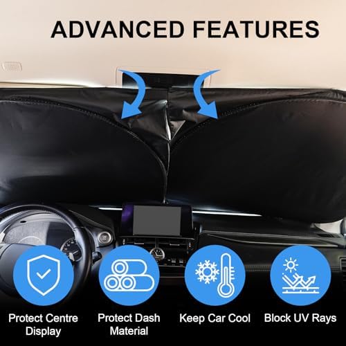 Car Windshield Sun Shade UV Reflector Foldable Front Window SUV - Image 4