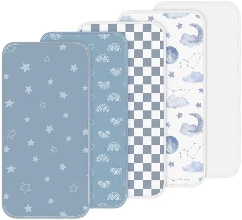 Hahafelt 5 Pcs Waterproof Changing Pad Liner by Hahafelt