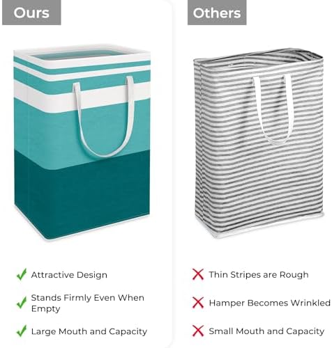 HomeHacks 2 Pack Large Laundry Baskets, Laundry Hampers Bags - Image 3