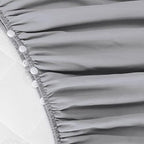 Crib Bed Skirt 14" Drop, Fits 28"x52" Crib, Adjustable - Image 2