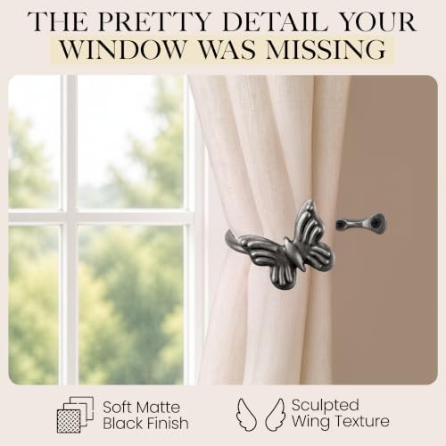 RTZEN Metal Curtain Tiebacks, Drapery Holders - Image 4