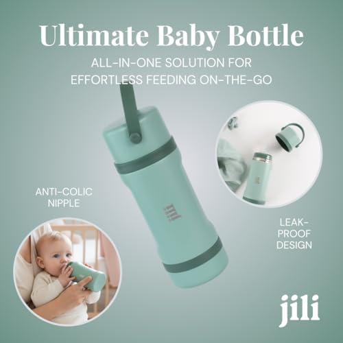Jili All-in-One Baby Bottle, Insulated Stainless Steel Bottle - Image 2