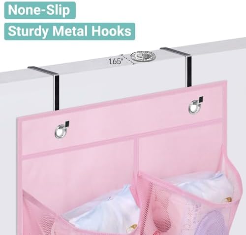 KIMBORA 2 Packs Narrow Kids Over the Door/Wall Shoe Organizer Small Baby - Image 6