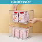 Vtopmart 4 Pack Stackable Clear Pantry Storage Drawers - Image 3