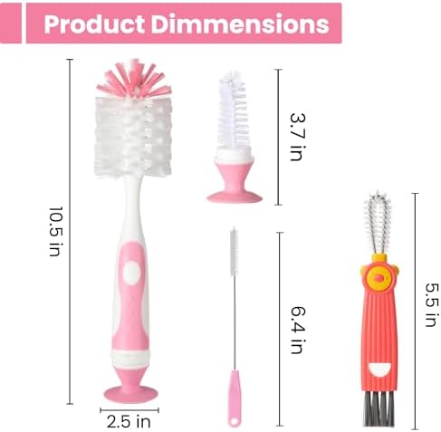 4-in-1 Baby Bottle Brush Set - Image 2