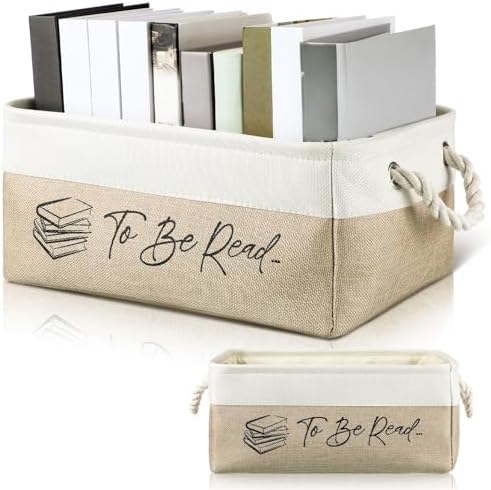 Marsui 1 Pcs TBR Basket Book Storage Bin Bookish Gifts by Marsui
