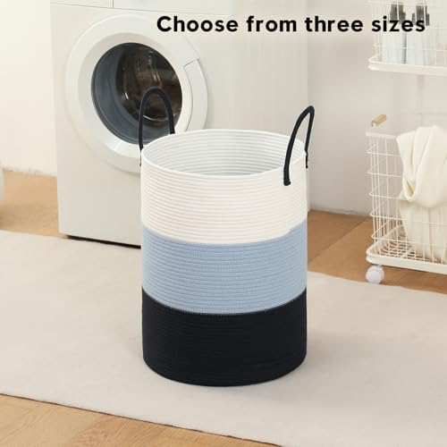 Laundry Basket Hamper Tall Rope Storage Woven - Image 2