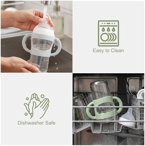 BUSOHA 2 Pack Silicone Sleeves for NUK Plastic Bottle 5oz and 8oz - Image 7
