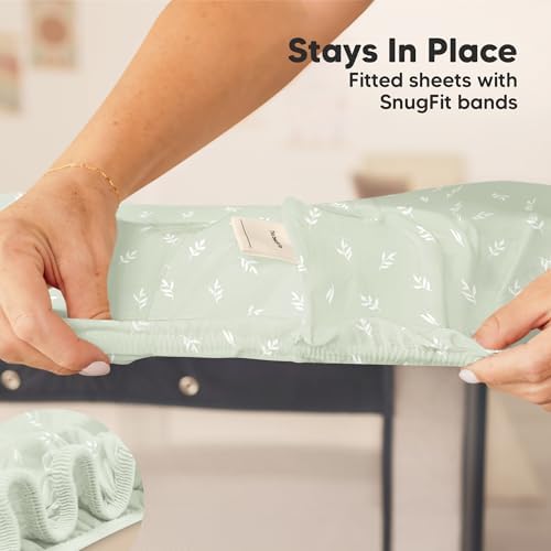 2-Pack Mini Crib Sheets Fitted, 38x26 Pack N Play Mattress Sheets - Image 6