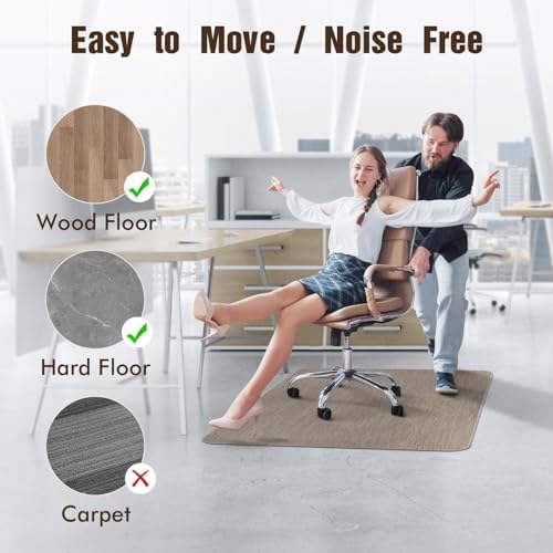 Blvornl Office Chair Mat for Hardwood Floor, Computer Chair Mat - Image 5