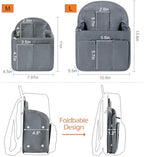Surblue Backpack Organizer Insert Liner Hanging Travel Rucksack Purse and - Image 4