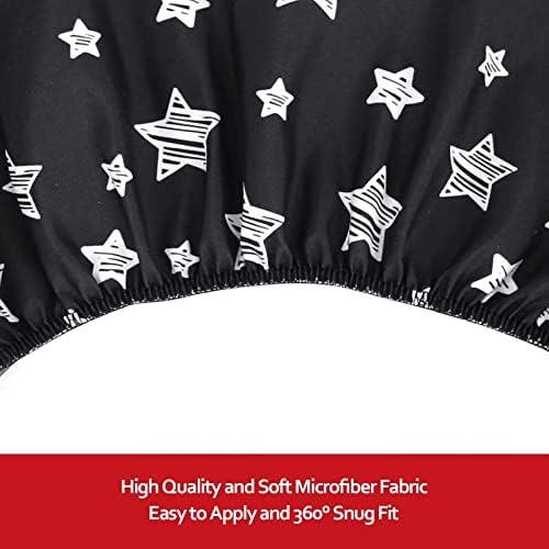 Pack and Play Sheets, Mini Crib Sheets, Stretchy Playard Fitted Sheet - Image 4