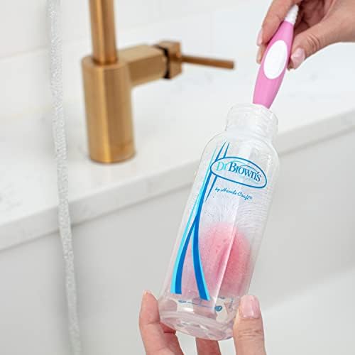 Dr. Brown's Reusable Sponge Baby Bottle Cleaning Brush + Soft Touch Bottle Brush - Image 2